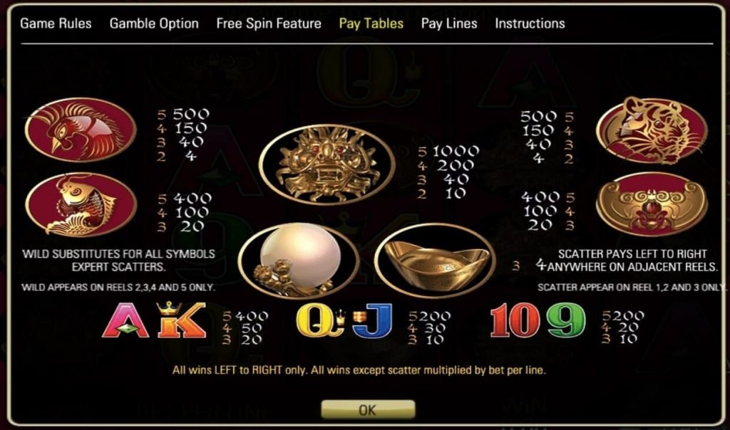 50 dragon free spin