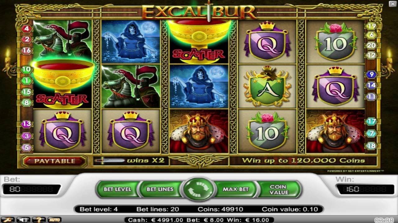 Excalibur Slot Machines