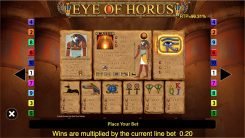 Eye of horus slot game