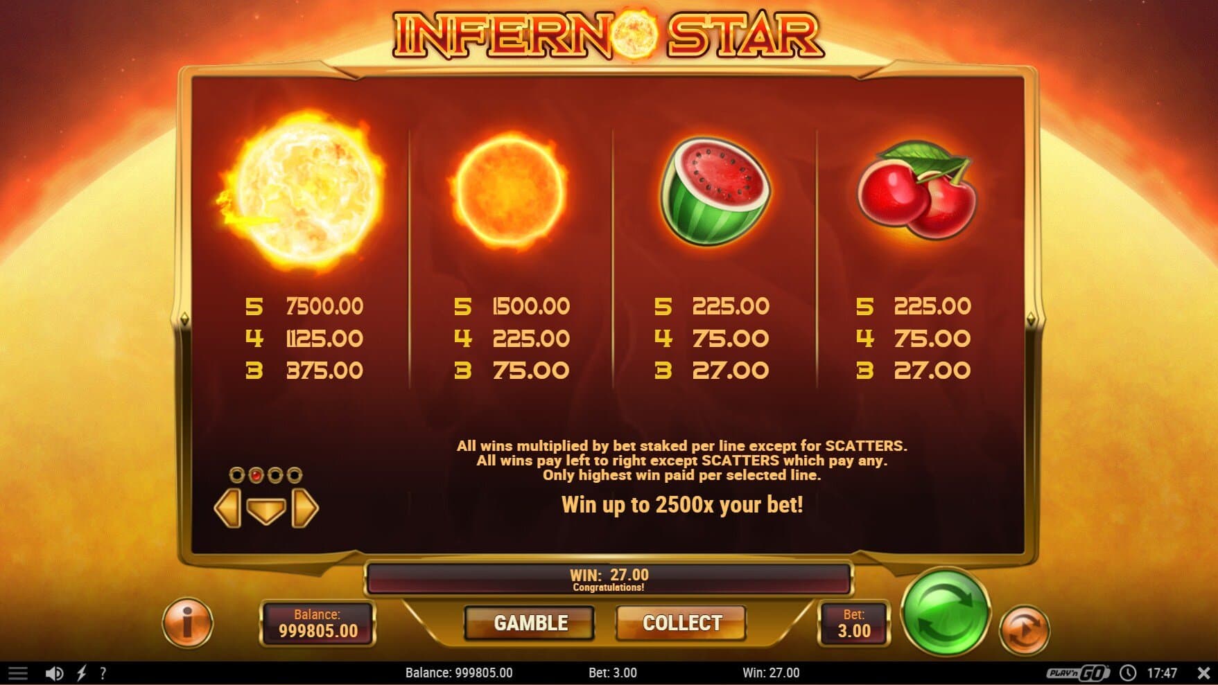 slot machines online inferno