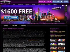 JackPot City Casino Bonus €/$ 1600