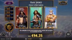 Rise of Olympus Free Spins