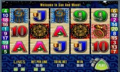 Sun and Moon Slots Pay lines
