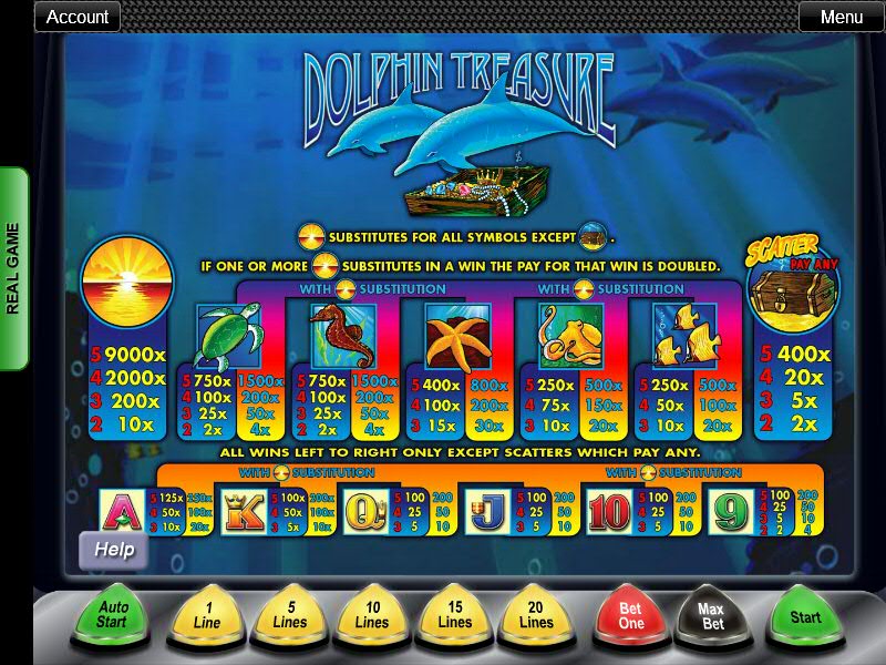 Dolphin Treasure Logo bonus