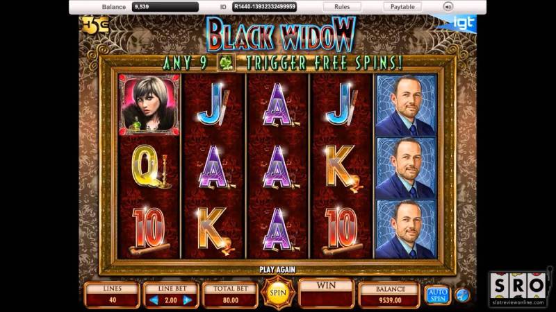 Dancing Black Widow Free Online Slots Showdown Celevbration