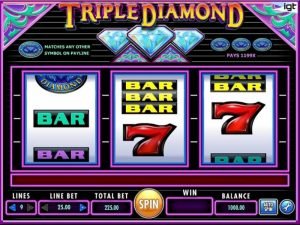 Triple Diamond Slots Win