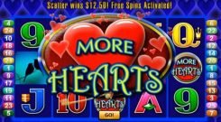 More Hearts slot main menu