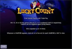 Lucky Count main menu