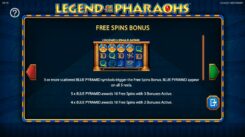 legend of the pharaohs free spins