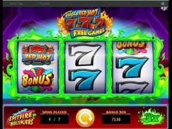 Triple Red Hot 777 slot machine