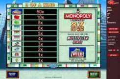 Monopoly Multiplier slot machine