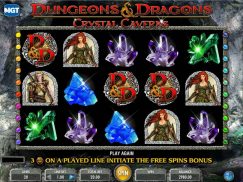 Dungeons and Dragons Crystal Caverns Slot Symbols