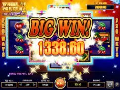The Wheel of Fortune: Triple Extreme Spin free spins big win