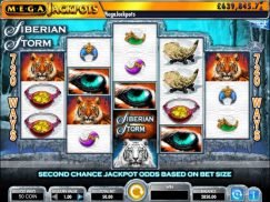 Siberian Storm megajackpots slot machine