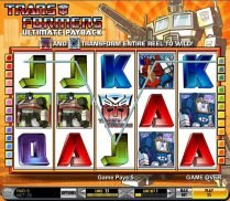 Transformers slot machine