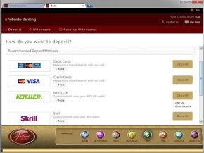 Villento Casino Deposit Payment Methods 3