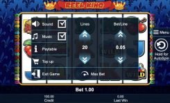 Reel King Slot Options