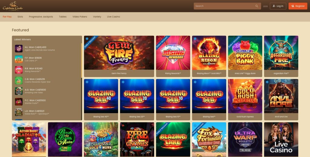Captain Cooks Casino Reviews 2023 Claim Your Bonus Today!