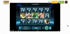 aussie play casino asgard slot game