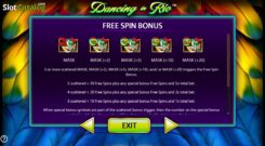 Dancing-in-Rio-free spin