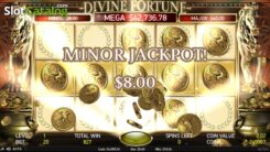 Divine-Fortune-minor jackpot