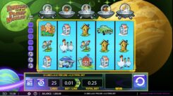 Invaders from the Planet Moolah Slot Game Reels