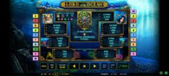 Lord of the ocean paytable