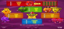 Merry Fruits slot game Symbols