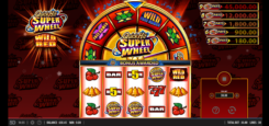 Quick Hit Super Wheel Wild Red Slot Game Wild Sign