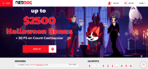 Red Dog Halloween Bonus Casino Slot Game