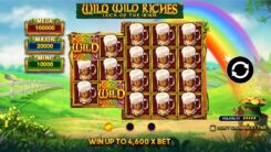 Wild Wild Riches Slot Game First Screen