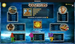 Zentaurus Slot Game Symbols