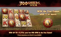 300 Shields Extreme Slot First Screen