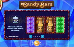 Candy Bars Slot Game First Screen