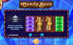 Candy Bars Slot Game First Screen