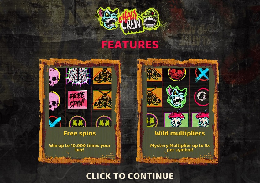Chaos Crew Slot Game Screen