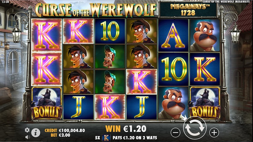 Curse of the Werewolf Megaways Slot Win Win