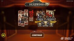 Deadwood Slot Game First Screen