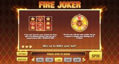 Fire Joker Slot Bonus