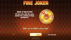 Fire Joker Slot Game First Screen