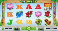 Flowers Slot Game Reels