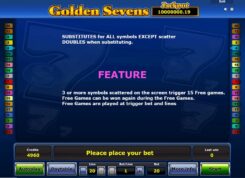 Golden Sevens Slot feature