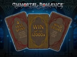 Immortal Romance Slot Game First Screen
