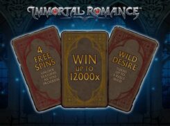 Immortal Romance Slot Game First Screen