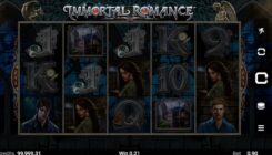 Immortal Romance Slot Game Win