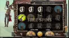 Steam Tower Slot Free Spins Won