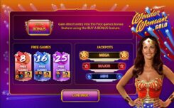 Wonder Woman Gold Slot Game First Screen