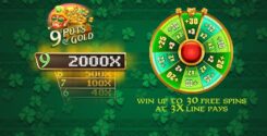 9 Pots of Gold Slot Game First Screen