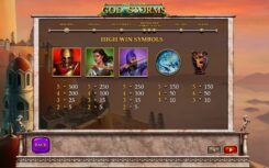 Age of the Gods God of Storms Slot High Win Symbols