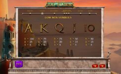 Age of the Gods God of Storms Slot Low Win Symbols